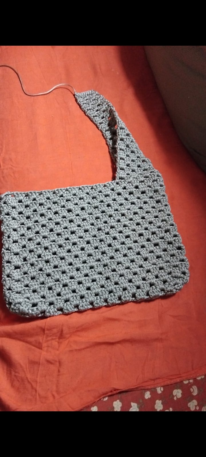 handmade crochet tote bag